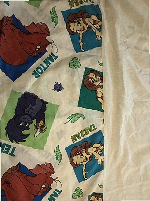 BED SKIRT Tarzan Tantor Terk Cotton/Poly Twin Size 14" Drop