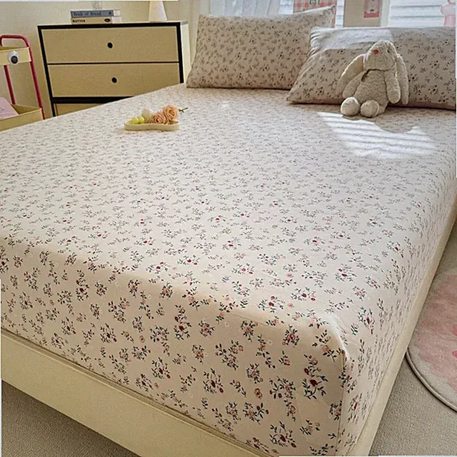 Cartoon Bedsheets Home Fitted Sheet Mattress Protector (Pillowcase Need Order)