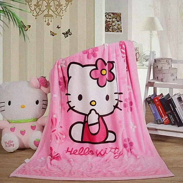 Cartoon Printing Throw Blanket for Girls Kids Adults, 40""X55"", All Seasons Fla