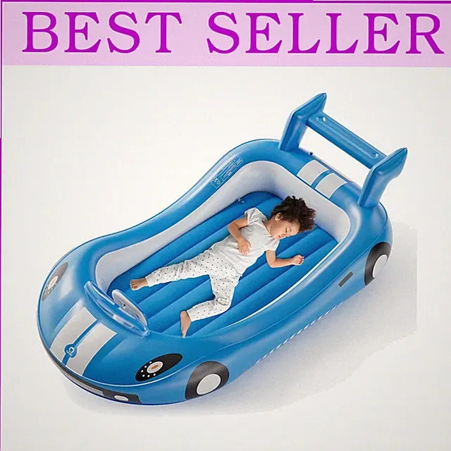 Convenient Kids Travel Bed, Hand Pump Included#