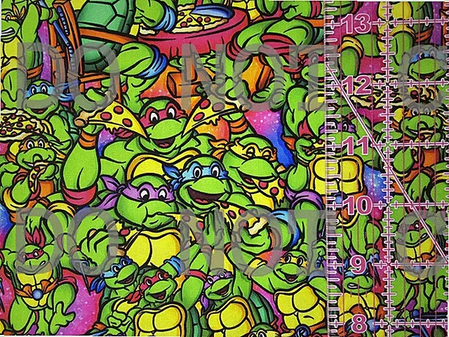 Custom Cotton Woven Fabric TV Show Cartoon Teenage Mutant Ninja Turtles 1/4 Yard