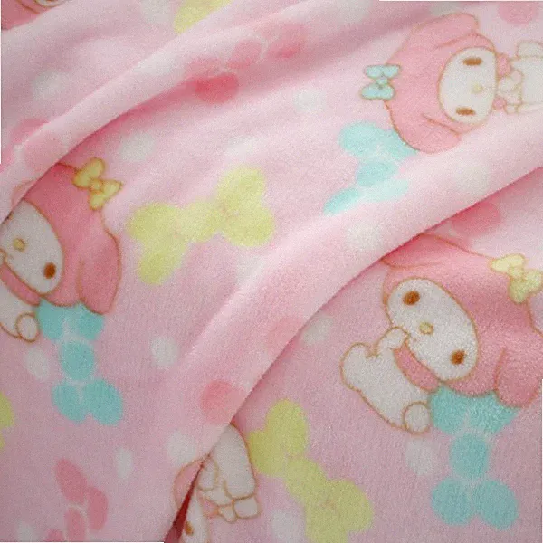 Cute My Melody Pink Soft Warm Flannel Blanket Throw Plush Rug Girl Bedding Gift