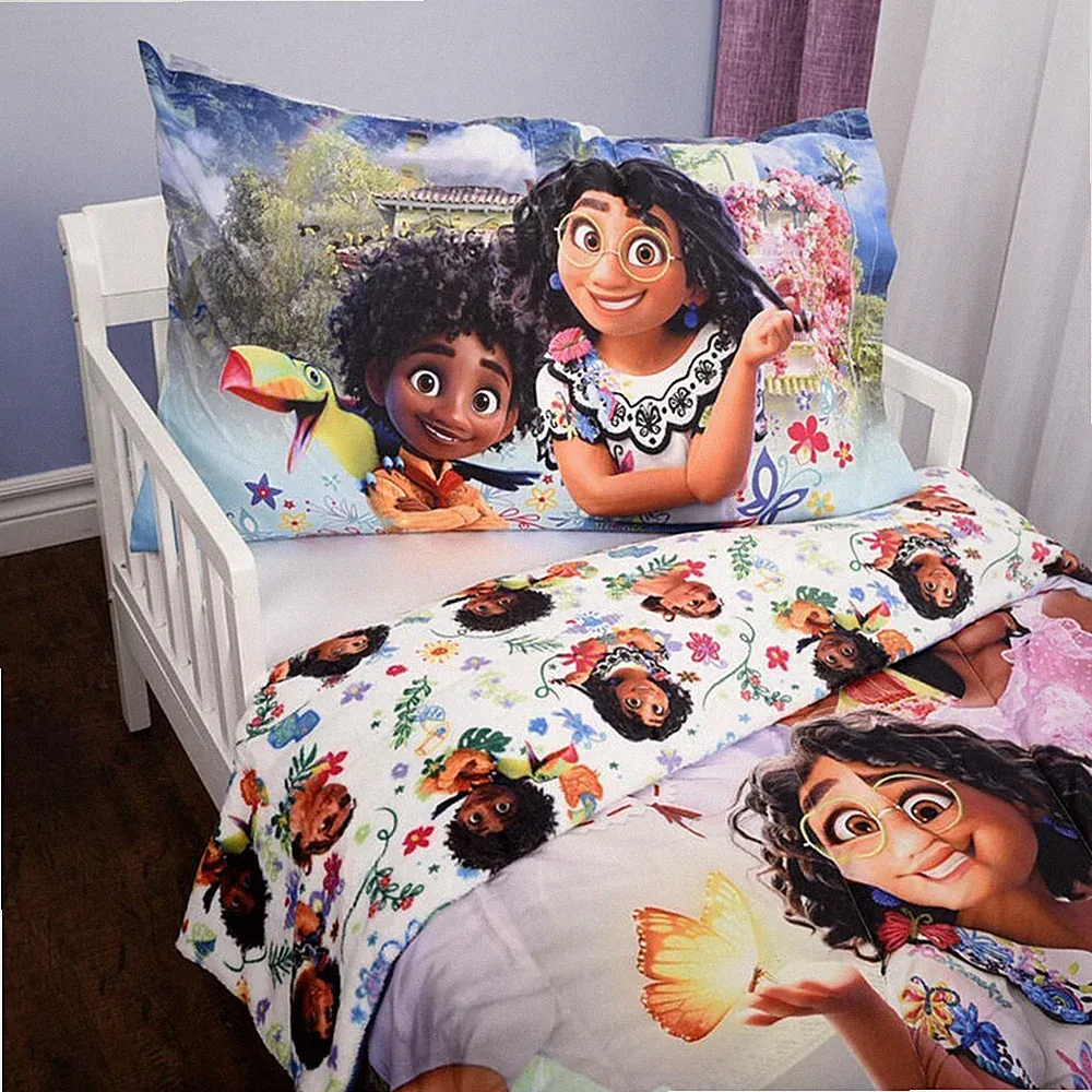 Encanto Multicolor 2-Piece Toddler Bedding Set-Comforter and Pillowcase for Kids