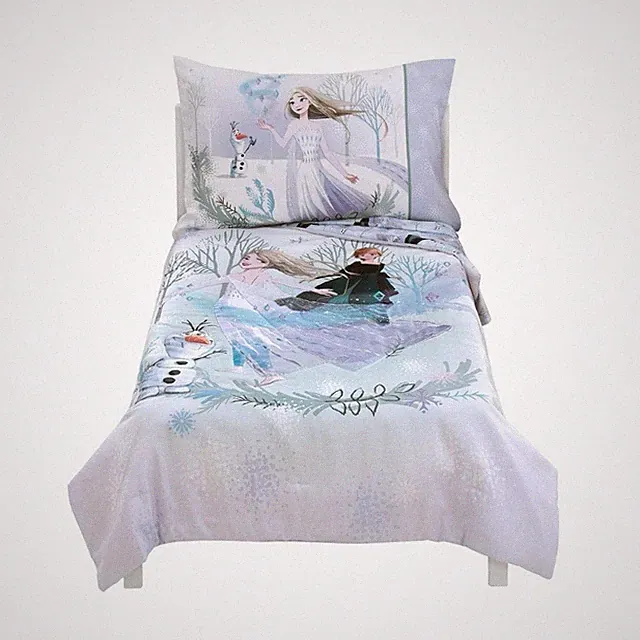 Frozen 2 4pc Toddler Bed Set Royally Cool Bedding Elsa Anna New