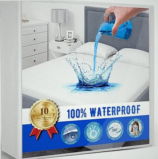 Full Size Mattress Protector Waterproof Mattress Topper Pad Cover Super Noiseles