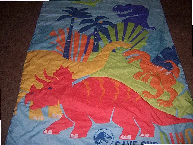 Jurassic World 3-Piece Multicolor Ultra-Soft Toddler Bedding Sheet Set for Kids