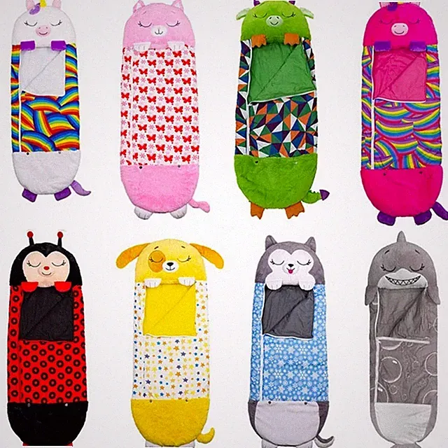 Kids Plush Sleeping Bag Cartoon Animal Nap Sack Soft Comfortable Birthday Gift