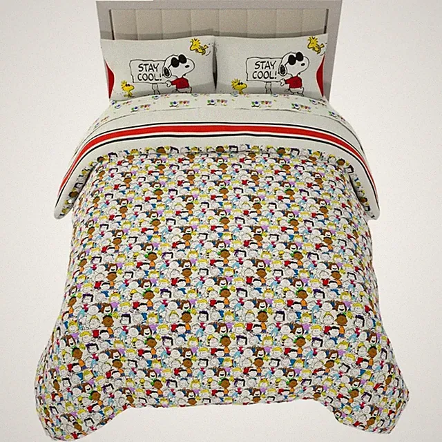 Peanuts Charlie Brown & Snoopy Full Size Comforter Set