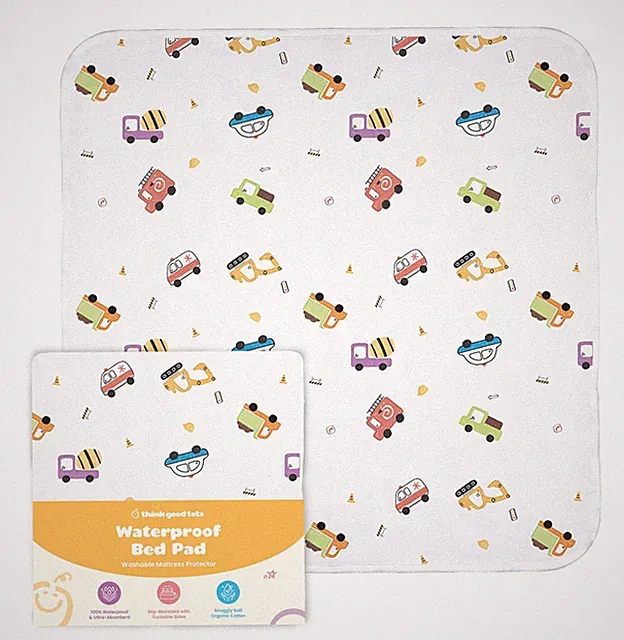 Potty Training Bed Pads for Toddlers Twin-Sized Beds, Tuckable Bed Wetting Pa...