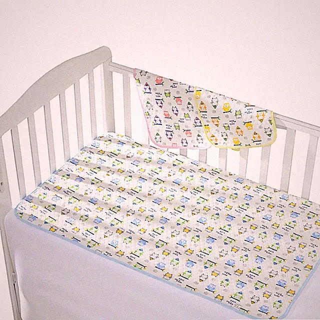 Soft Breathable Noiseless Mattress Protector Bed Cover for Baby and Toddler Beds