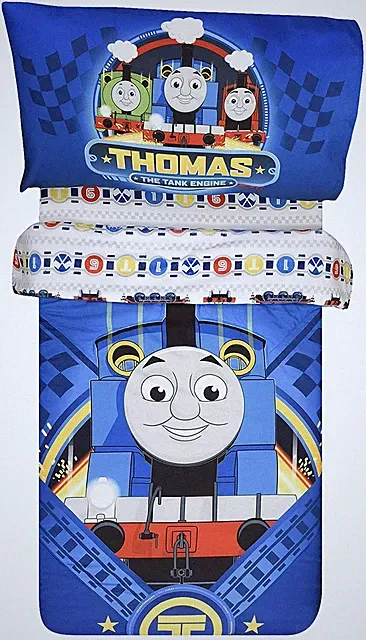 Thomas The Tank Standard Crib 3 Piece Toddler Bedding Sheet Set for Kids