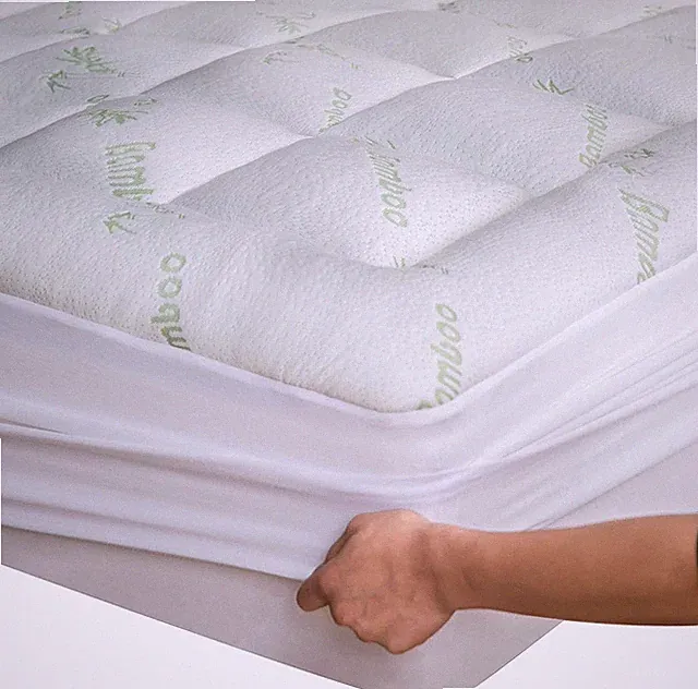 Ultra Soft Bamboo King Mattress Topper - Cooling & Pain Relief Pad