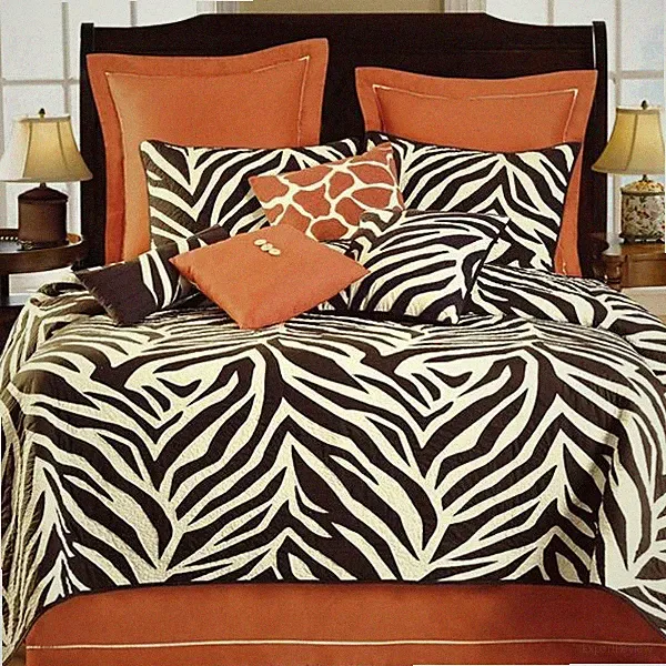 ZEBRA EXPEDITION Animal Print Bedding-Bed Skirts